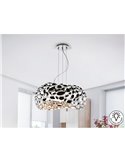 Lámpara de techo NARISA 5 luces LED 30W 2750 lm, altura ajustable, Cromo