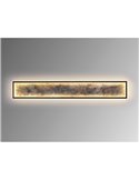 Applique/plafonnier LED STONE 80W 1288 lm CCT, finition ardoise et métal, noir