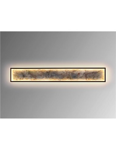 Aplique/plafón STONE LED 80W 1288 lm CCT acabado pizarra y metal Negro