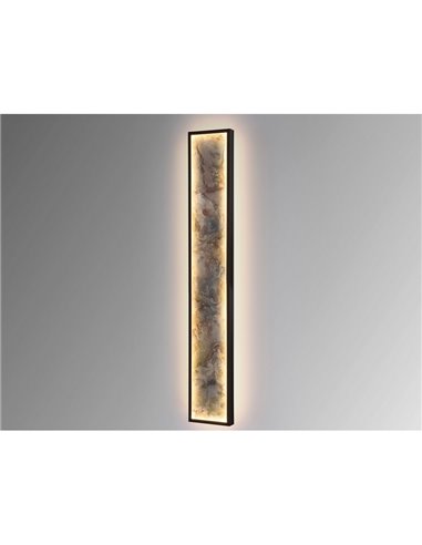 Aplique/plafón STONE LED 80W 1288 lm CCT acabado pizarra y metal Negro