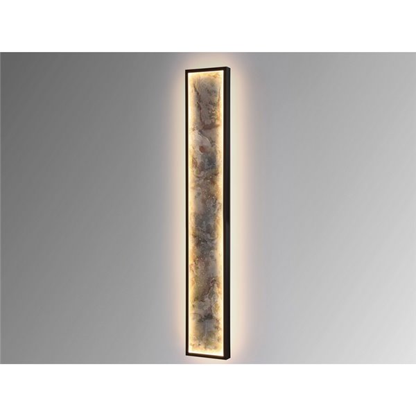 Aplique/plafón STONE LED 80W 1288 lm CCT acabado pizarra y metal Negro