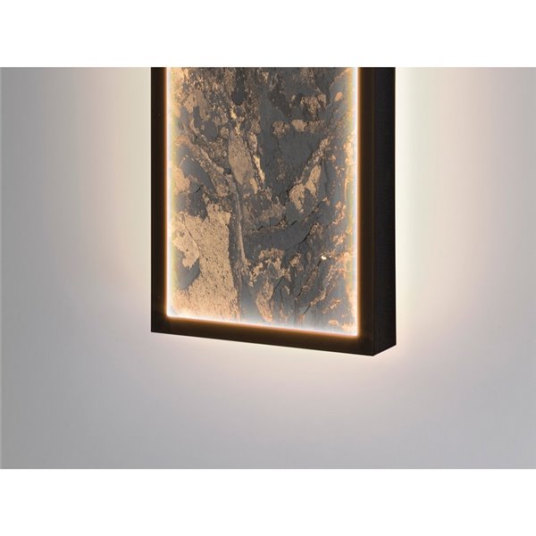 Aplique/plafón STONE LED 80W 1288 lm CCT acabado pizarra y metal Negro