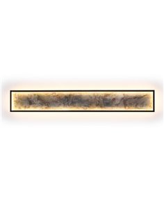 Aplique/plafón STONE LED 80W 1288 lm CCT acabado pizarra y metal Negro