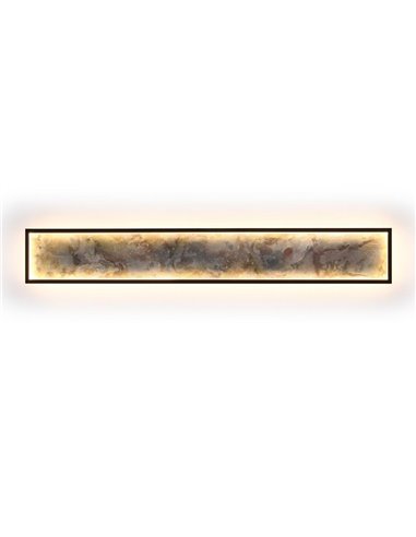 Aplique/plafón STONE LED 80W 1288 lm CCT acabado pizarra y metal Negro