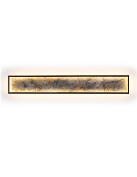 Aplique/plafón STONE LED 80W 1288 lm CCT acabado pizarra y metal Negro