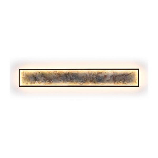 Aplique/plafón STONE LED 80W 1288 lm CCT acabado pizarra y metal Negro
