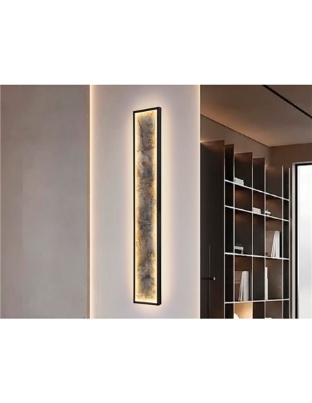 Aplique/plafón STONE LED 80W 1288 lm CCT acabado pizarra y metal Negro