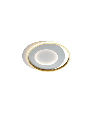 Plafón de techo LIMBOS Ø55cm LED 40W 4400 lm 3000K Blanco oro