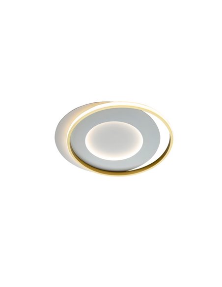 Luminária de teto LIMBOS Ø55cm LED 40W 4400 lm 3000K Branco Dourado