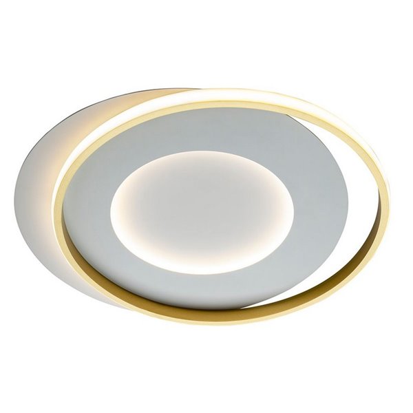 Plafón de techo LIMBOS Ø55cm LED 40W 4400 lm 3000K Blanco oro