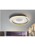 Plafón de techo LIMBOS Ø55cm LED 40W 4400 lm 3000K Blanco oro