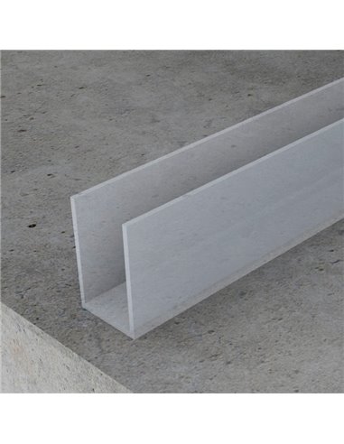 Profilé mince et transparent en polycarbonate de 2 mètres, compact, pour rubans LED.