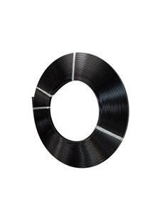 Difusor preto para perfil de LED, rolo de 30 metros, 12,5 mm de largura, PC