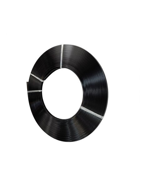 Difusor negro para perfil LED en rollo 30 metros, ancho 12,5 mm, PC