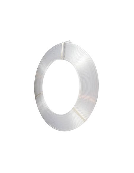 Difusor transparente para perfil LED en rollo 30 metros, ancho 12,5 mm, PC
