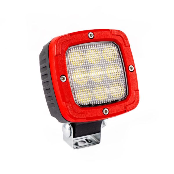 Faro LED de trabajo potente con enchufe Stecker integrado, flujo luminoso ancho 4100Lm, 5700K, E9 EMC