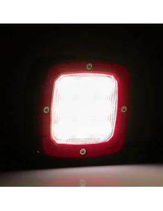 Faro LED de trabajo potente con enchufe Stecker integrado, flujo luminoso ancho 4100Lm, 5700K, E9 EMC 2