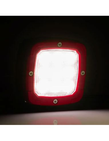 Faro LED de trabajo potente con enchufe Stecker integrado, flujo luminoso ancho 4100Lm, 5700K, E9 EMC