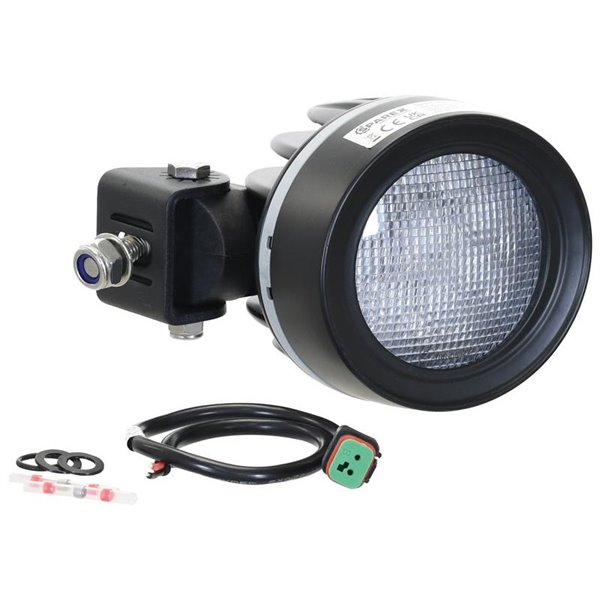Faro de trabajo LED asimétrico 10/30V 4950Lm Valmet y Valtra, conector DT y soporte ECE R10 – E4 10R/054223