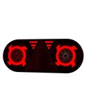Piloto trasero LED STELLA 6 funciones 12/24V LZD 2550 / LZD 2551 IP68