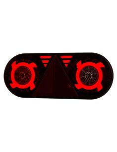 Piloto trasero LED STELLA 6 funciones 12/24V LZD 2550 / LZD 2551 IP68