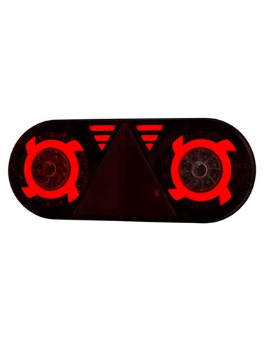 Piloto trasero LED STELLA 6 funciones 12/24V LZD 2550 / LZD 2551 IP68
