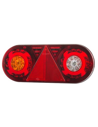 Feu arrière à LED STELLA 6 fonctions 12/24 V LZD 2550 / LZD 2551 IP68