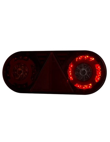 Feu arrière à LED STELLA 6 fonctions 12/24 V LZD 2550 / LZD 2551 IP68