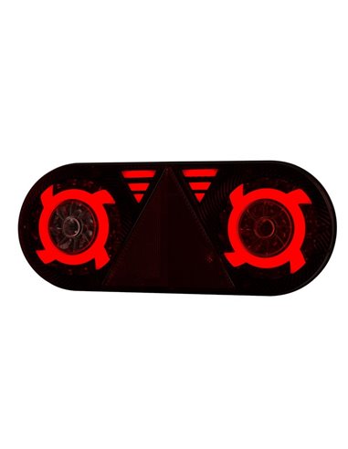 Piloto trasero LED STELLA 6 funciones 12/24V LZD 2550 / LZD 2551 IP68