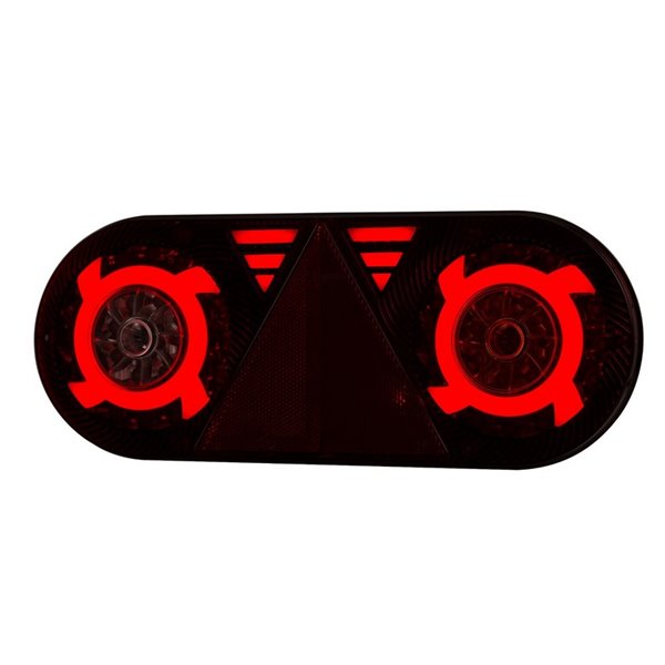 Lanterna traseira de LED STELLA com 6 funções, 12/24V, LZD 2550 / LZD 2551, IP68