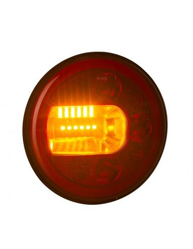 Piloto trasero LED LUNA LZD 2446 / 2447con posición neón, freno e intermitente neon 12/24V IP68 E9 ECE R06/R07