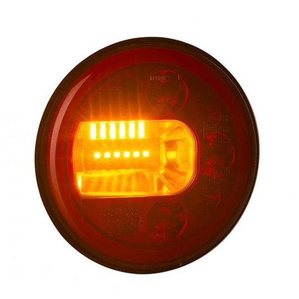Feu arrière LED LUNA LZD 2446 / 2447 avec témoin de position, de freinage et clignotant néon 12/24 V IP68 E9 ECE R06/R07