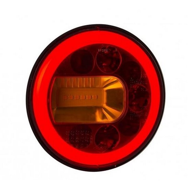 Lanterna traseira LUNA LZD 2446 / 2447 LED com luzes de posição, freio e pisca neon 12/24V IP68 E9 ECE R06/R07