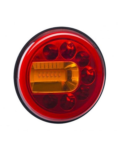 Lanterna traseira LUNA LZD 2446 / 2447 LED com luzes de posição, freio e pisca neon 12/24V IP68 E9 ECE R06/R07