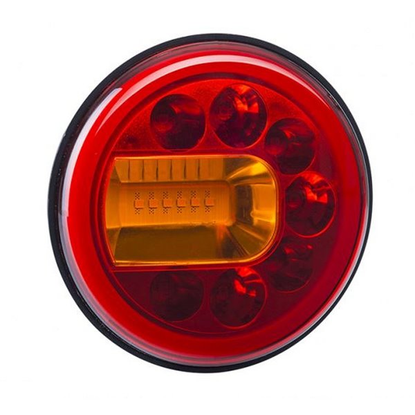 Lanterna traseira LUNA LZD 2446 / 2447 LED com luzes de posição, freio e pisca neon 12/24V IP68 E9 ECE R06/R07