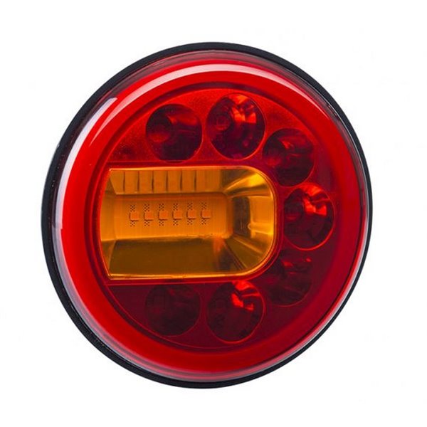 Feu arrière LED LUNA LZD 2446 / 2447 avec témoin de position, de freinage et clignotant néon 12/24 V IP68 E9 ECE R06/R07