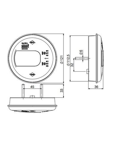Piloto trasero LED LUNA LZD 2446 / 2447con posición neón, freno e intermitente neon 12/24V IP68 E9 ECE R06/R07