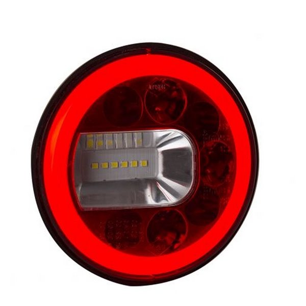 Lanterna traseira de LED neon LUNA LZD 2450 / LZD 2451 com luzes de posição, neblina e ré, 12/24V, IP68