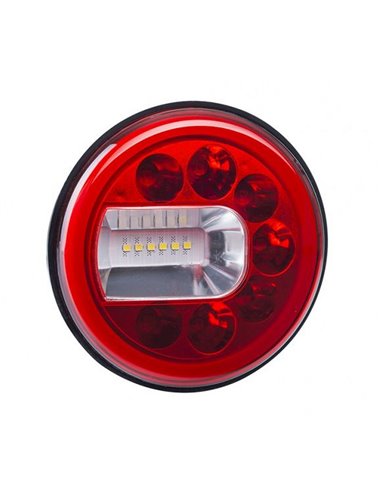 Lanterna traseira de LED neon LUNA LZD 2450 / LZD 2451 com luzes de posição, neblina e ré, 12/24V, IP68