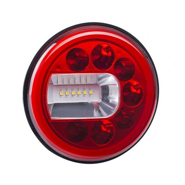 Lanterna traseira de LED neon LUNA LZD 2450 / LZD 2451 com luzes de posição, neblina e ré, 12/24V, IP68