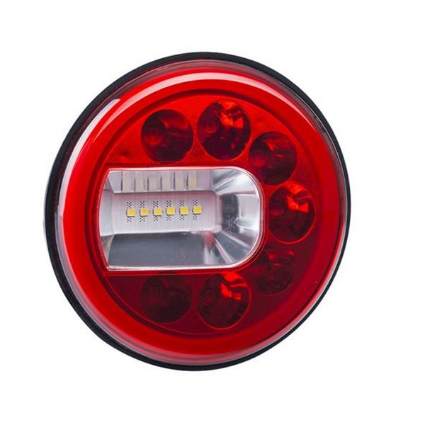 Lanterna traseira de LED neon LUNA LZD 2450 / LZD 2451 com luzes de posição, neblina e ré, 12/24V, IP68