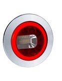 Piloto trasero LED LUNA cromado LZD 2452 / LZD 2453 posición, antiniebla y marcha atrás 12/24V IP68