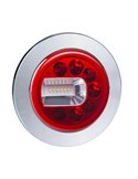 Piloto trasero LED LUNA cromado LZD 2452 / LZD 2453 posición, antiniebla y marcha atrás 12/24V IP68