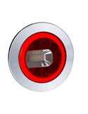 Piloto trasero LED LUNA cromado LZD 2452 / LZD 2453 posición, antiniebla y marcha atrás 12/24V IP68