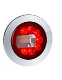 Piloto trasero LED LUNA cromado LZD 2452 / LZD 2453 posición, antiniebla y marcha atrás 12/24V IP68