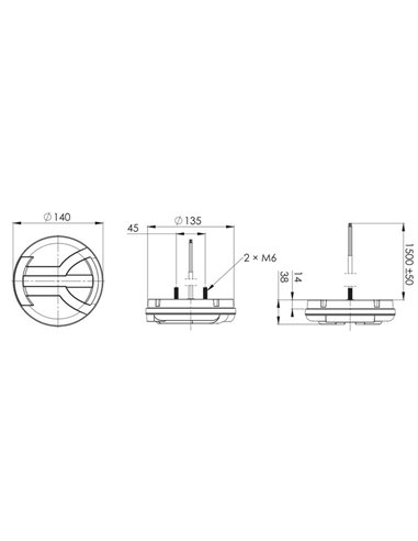 Lanterna traseira de LED NAVIA LZD 2342 com pisca dinâmico e luz de placa 12/24V ECE R07, R23 e R38
