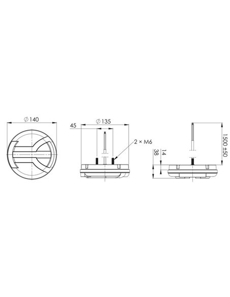 Lanterna traseira de LED NAVIA LZD 2342 com pisca dinâmico e luz de placa 12/24V ECE R07, R23 e R38