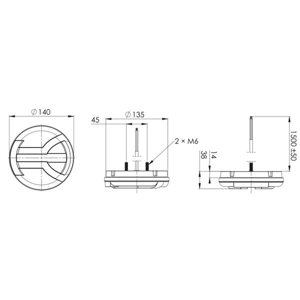 Piloto trasero LED NAVIA LZD 2342 con intermitente dinámico y luz de matrícula 12/24V ECE R07, R23 y R38