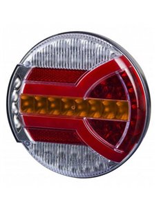 Piloto trasero LED NAVIA LZD 2342 con intermitente dinámico y luz de matrícula 12/24V ECE R07, R23 y R38