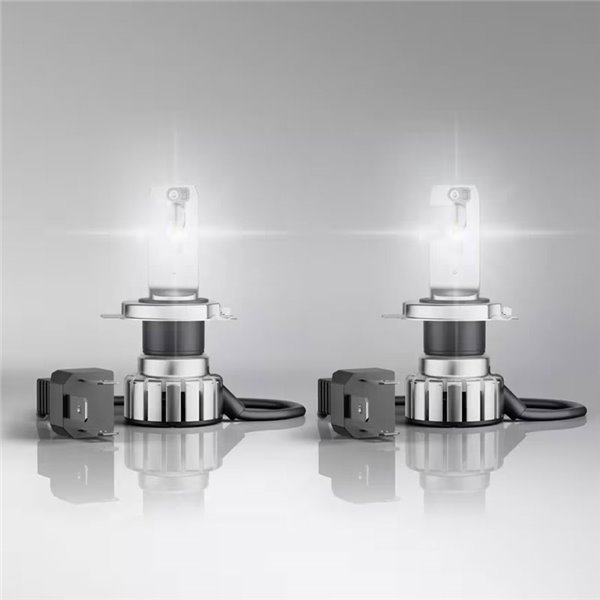 Ampoules LED H4/H19 homologuées NIGHT BREAKER LED SMART 6000K 1650/1000Lm Pack de 2, 64193DWNBSM-2HBH19